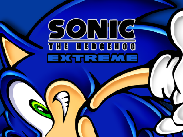 Ecran titre de Sonic Extreme)